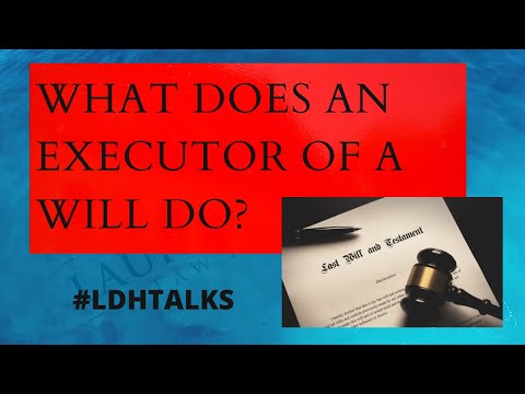 what does an executor of a will do 1